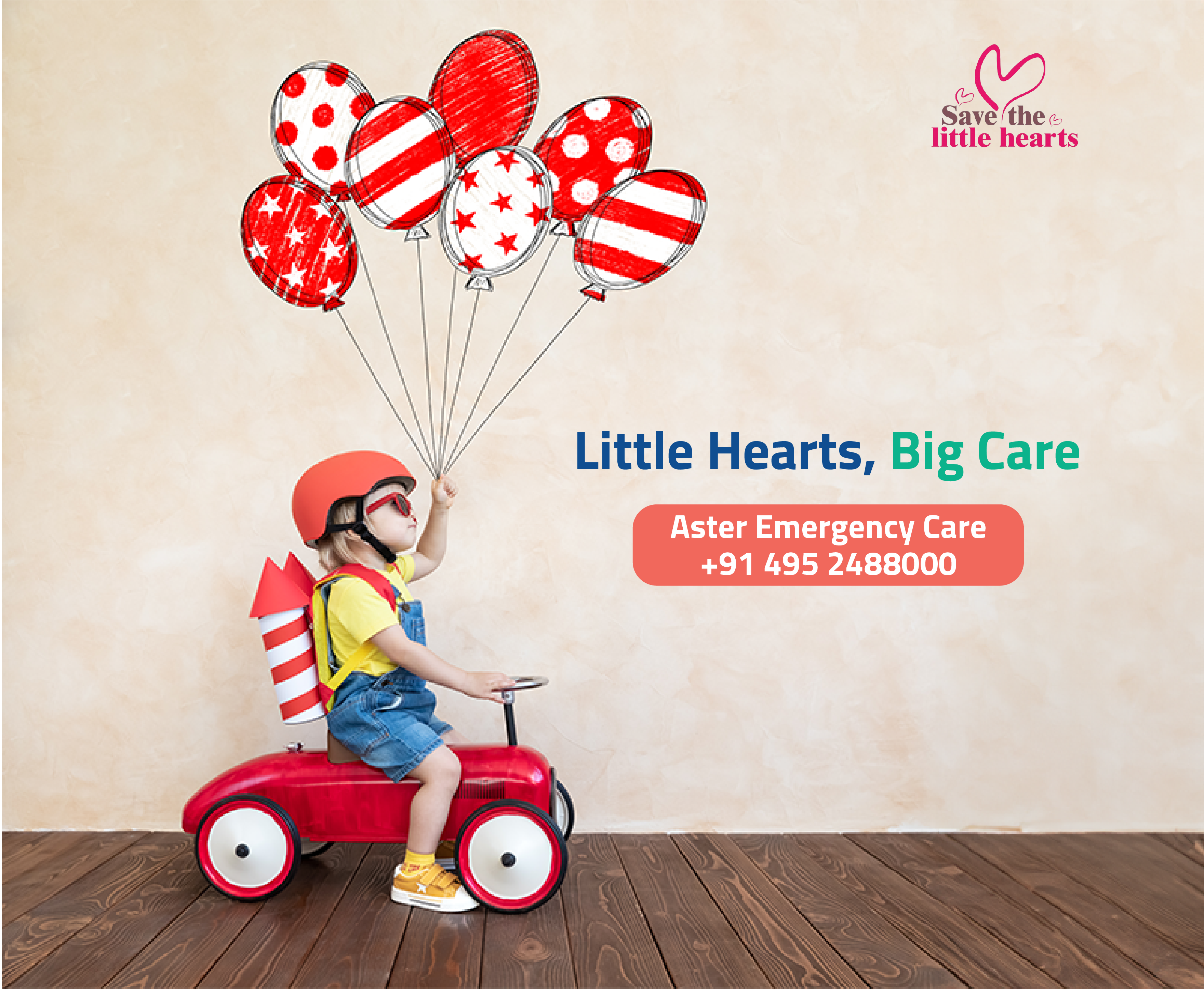 save the little heart mobile