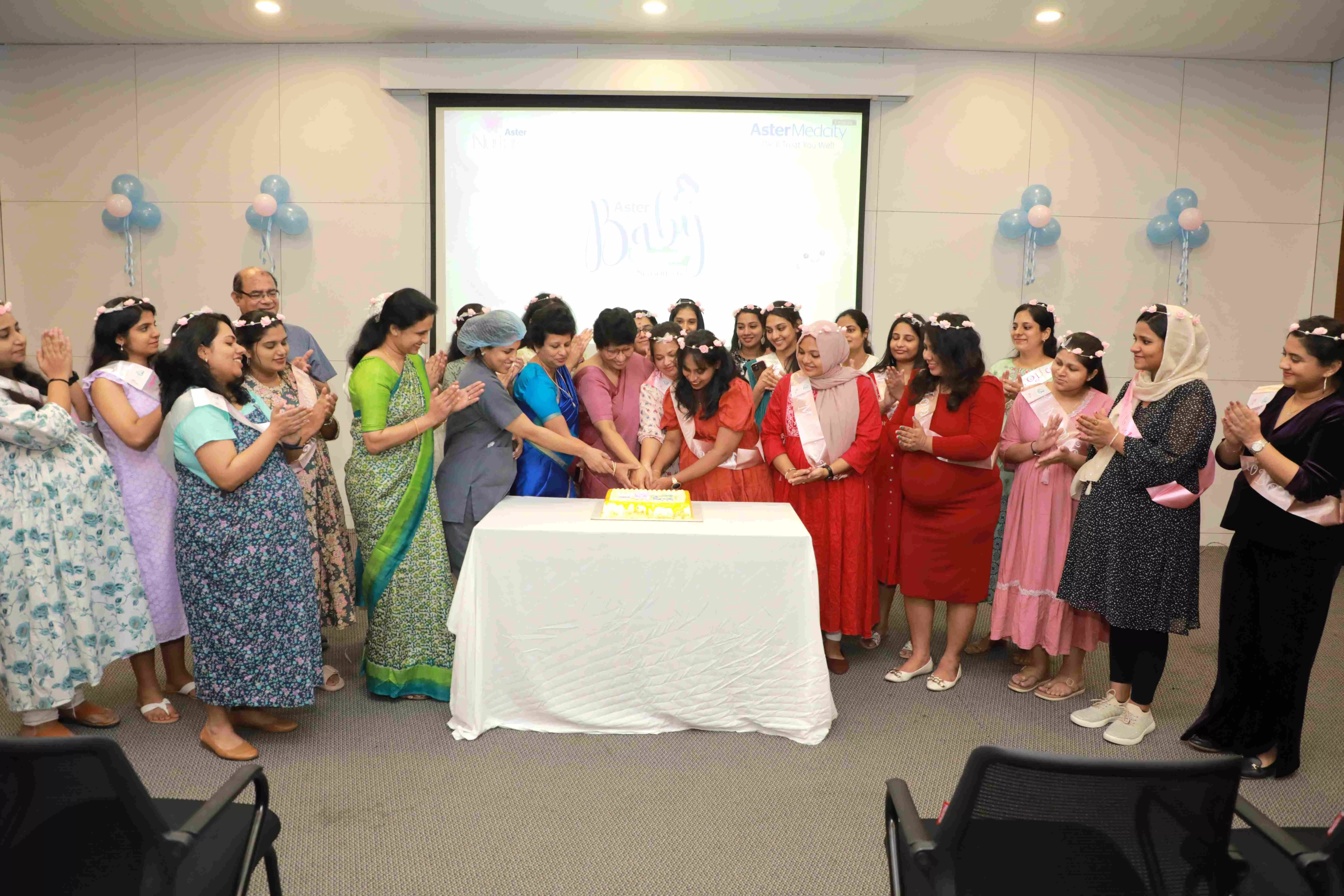 &quot;Aster Medcity's Heartfelt Celebration: Honoring Expecting Moms with a Joyous Baby Shower